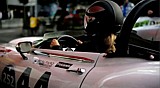 Am Michaelskreuz Rennen 2011, pilotiert Simone Dnni Ihre Jaguar E V12 Group 44 Replika